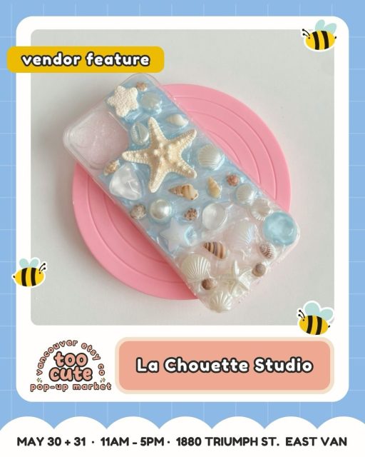 Tiny treasures, big TOO CUTE energy ✨

Meet La Chouette Studio @lachouette_studio — bringing Phone cases, keychains, magnets, phone chains + bag charms to TOO CUTE.

They’re all about the maker Studio is a women-led artist duo based in Vancouver, inspired by Japanese ACG and kawaii culture, and their booth is such a sweet stop for anyone who loves the cutest accessories.

Come say hi, browse their creations, and make a day of it with us in East Van.

🎟️ Want the ticket link? Comment TICKETS and we’ll send it straight to your DMs.

Tickets are just $3 and good for both days | Kids 12 + under FREE

💰 Buy early = more chances to win market cash + swag!
For every 100 tickets sold, we’ll draw for market cash or swag to spend at the market.

💙 50% of ticket proceeds benefit Backpack Buddies Canada + Quest Non-Profit Grocery Market.

🎭 Come in costume for a bonus ballot! Keep it family-friendly and you’ll be entered to win a prize package.

🗓️ Sat May 30 + Sun May 31 | 11am–5pm
📍 Maritime Labour Centre, 1880 Triumph St, East Van
🐶 Pet-friendly + fully accessible

🎀 Comment TICKETS to grab yours!

#VancouverEtsyCo #TooCuteMarket #VancouverMarket #KawaiiStyle #ShopLocalBC