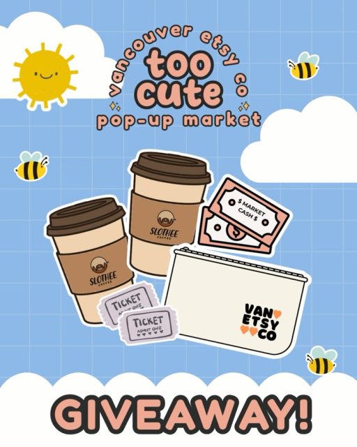 - CLOSED - ✨ GIVEAWAY Alert! ✨

We’re giving away 2 coffees from @slothee.coffee $25 market cash, a limited-edition VEC Zipper Pouch + 2 tickets to our TOO CUTE Pop Up Market

How to enter:
➡️ Follow us + Like this post - 1 entry
➡️ Tag a friend you will take with you - 1 entry per tag per comment – (no entry limit)
⚡ Bonus - Share this post to your stories - 1 entry per (tag us!)

Giveaway ends: Mon, May 11 at 11:59pm PT
Winner announced: Soon after!

🎭 Come in costume for a bonus ballot! Keep it family-friendly and you’ll be entered to win a prize package.

🗓️ Sat May 30 + Sun May 31 | 11am–5pm
📍 Maritime Labour Centre, 1880 Triumph St, East Van
🐶 Pet-friendly + fully accessible

PLUS: 
→ Market cash draw every 100 tickets 
→ Swag for first 50 in line 
→ 50% ticket proceeds benefit Backpack Buddies + Quest Outreach

Link in bio 🔗

*Prize must be claimed at the event on May 30 or 31, 2026. Market cash expires same day. Giveaway not affilliated with Meta.