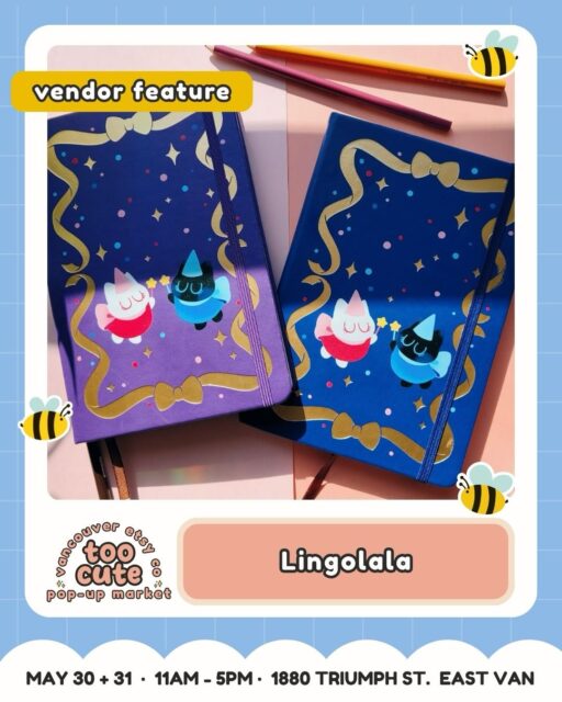 A sweet little vendor spotlight for your scrolling break π
Meet @lingolala & @jennymikochi who will be coming to Too Cute for the first time! Lingolala will be coming with items like prints stickers and notebooks while Mikochi will be toting colourful goods like key and shaker charms and photo holders.
Lingolala is an artist/designer from Vancouver, BC whose inspirations mostly come from cute animals and delicious food. Her work blends whimsy and warmth, creates with the goal of brightening peopleβs day and bringing a smile to their face. (β ββ β’β α΄β β’β ββ )β β§β *β γ
Mikochi loves to draw cute and silly goods that range from colourful gummy bears to unhinged cats of the night.
Find them at TOO CUTE Pop-Up Market while you wander through art, stationery, accessories, snacks, workshops, Mini Makers, and so many local treasures.
ποΈ Want the ticket link? Comment TICKETS and weβll send it straight to your DMs.
Tickets are just $3 and good for both days | Kids 12 + under FREE
π° Buy early = more chances to win market cash + swag!
For every 100 tickets sold, weβll draw for market cash or swag to spend at the market.
π 50% of ticket proceeds benefit Backpack Buddies Canada + Quest Non-Profit Grocery Market.
π Come in costume for a bonus ballot! Keep it family-friendly and youβll be entered to win a prize package.
ποΈ Sat May 30 + Sun May 31 | 11amβ5pm
π Maritime Labour Centre, 1880 Triumph St, East Van
πΆ Pet-friendly + fully accessible
π Comment TICKETS to grab yours!
#VancouverEtsyCo #TooCuteMarket #VancouverMarket #VancouverMakers #EastVan