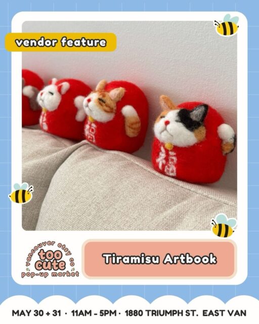 A little local-maker joy for your feed ๐
Meet Tiramisu Artbook @tiramisu_creative_space โ bringing Hand felted pins, magnets, keychains, phone charms + small decorations. Crocheted pet hats to TOO CUTE.
Every item we create is infused with love. From adorable felted animals to keychains and crochet products, we strive to awaken your inner child and add a touch of sweetness to your world :)
Come say hi, browse their creations, and make a day of it with us in East Van.
๐๏ธ Want the ticket link? Comment TICKETS and weโll send it straight to your DMs.
Tickets are just $3 and good for both days | Kids 12 + under FREE
๐ฐ Buy early = more chances to win market cash + swag!
For every 100 tickets sold, weโll draw for market cash or swag to spend at the market.
๐ 50% of ticket proceeds benefit Backpack Buddies Canada + Quest Non-Profit Grocery Market.
๐ญ Come in costume for a bonus ballot! Keep it family-friendly and youโll be entered to win a prize package.
๐๏ธ Sat May 30 + Sun May 31 | 11amโ5pm
๐ Maritime Labour Centre, 1880 Triumph St, East Van
๐ถ Pet-friendly + fully accessible
๐ Comment TICKETS to grab yours!
#VancouverEtsyCo #TooCuteMarket #VancouverMarket #VancouverMakers #EastVan