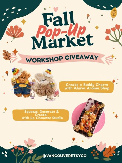 🎨Workshop Giveaway! 📣
To celebrate, we’re launching a flash giveaway - @lachouette_studio and @ahava.aroma are each giving away a spot - for a total of 2 winners!
If you want to nail down your space at a workshop comment WORKSHOP to get the link to the details… and if you win, we will refund you the spot!
How to Enter:
1️⃣ Follow us + Like this post - 1 entry
2️⃣ Tag a friend - 1 entry per tag per comment - enter as many times as you like
3️⃣ Bonus - Share this reel as a post/story - 1 entry per (tag us!)
🚨Don’t snooze most, the giveaway - it ends on Thursday, September 24, 2025 at 11:59pm (PT).
** Winners will be randomly drawn for each workshop, and workshops are non transferable. Winners will be drawn on Friday, September 25 at noon.
🗓️ Sat. Sept. 26 - 11a to 5p
📍 Robson Square Ice Rink, Vancouver
🎟️ Free admission | RSVP to win market cash/merch!
🐶 Pet-friendly and encouraged!
🚨 First 50 guests in line on event day also get market cash or swag!